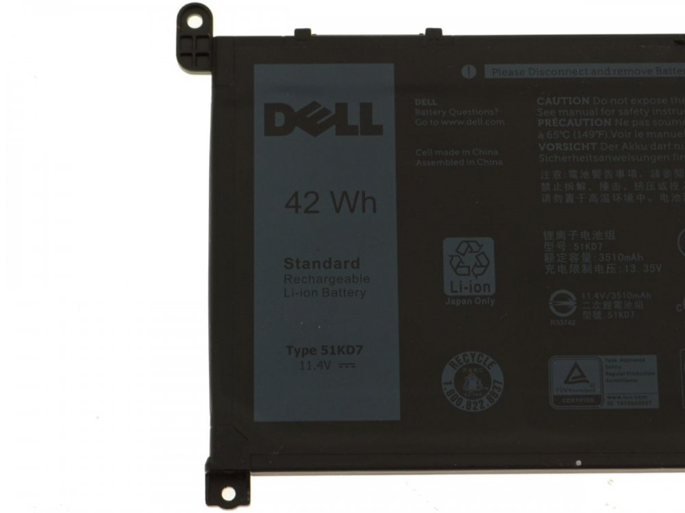 Original 42Wh 3 Zellen Dell Chromebook 5190 Education Akku