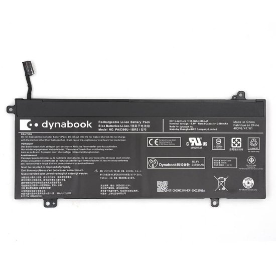 Original 2480mAh 38.1Wh Toshiba Dynabook Satellite Pro L50-G-102 Akku - zum Schließen ins Bild klicken