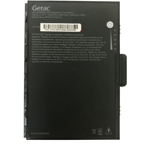 Original 2100mAh 24Wh 3 Zellen Getac 441142000003 Akku - zum Schließen ins Bild klicken