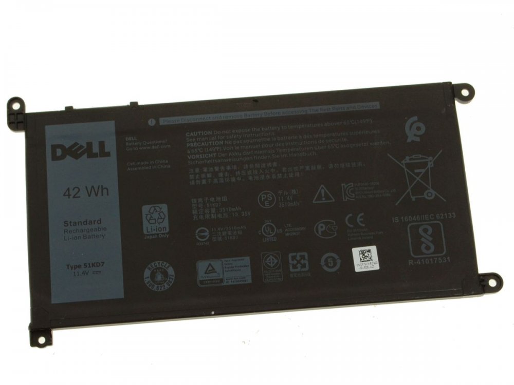 Original 42Wh 3 Zellen Dell Chromebook 5190 Education Akku