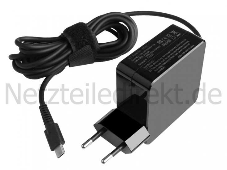 65W USB-C Netzteil Ladegerät Asus Chromebook CR1 CR1100CKA-GJ0027 - zum Schließen ins Bild klicken