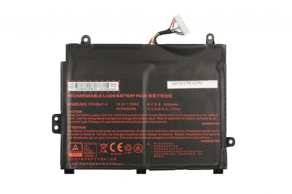 Original 3500mAh 55Wh 4 Zellen Sager NP8950 Akku