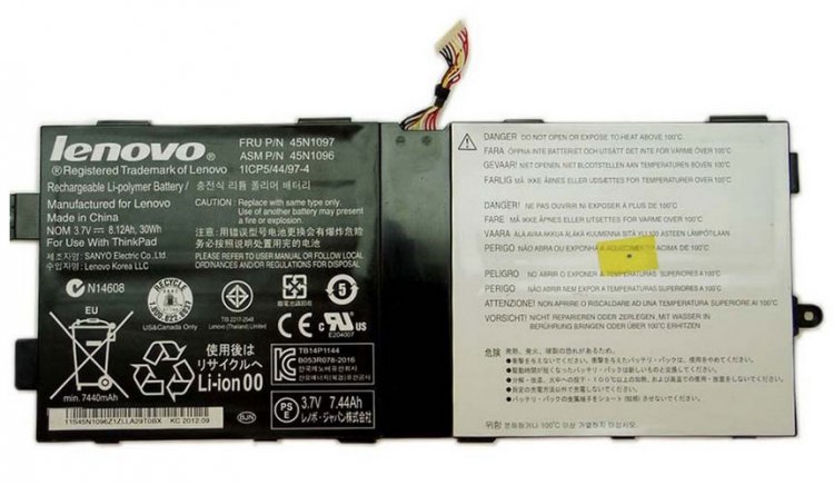 Lenovo ThinkPad Tablet 2 3682 3682-28U 3682-29U Akku - zum Schließen ins Bild klicken