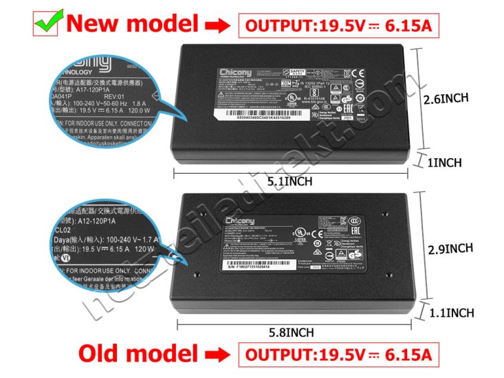 Original Netzteil Ladegerät MSI GP60 2PE i5-4200U 120W + Kabel - zum Schließen ins Bild klicken