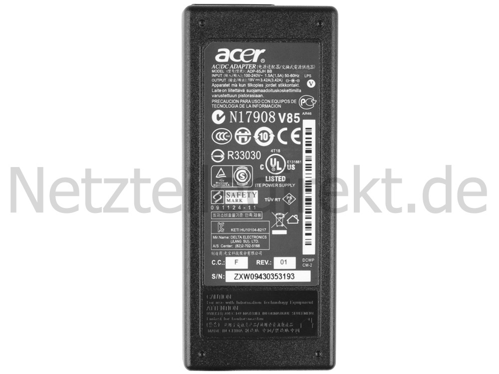 Original Netzteil Ladegerät Acer Aspire V15 V3-574G-70L7 65W