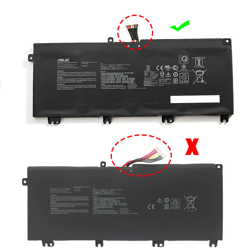 4110mAh/4240mAh 64Wh 4 Zellen Asus B41N1711 0B200-02730100M Akku