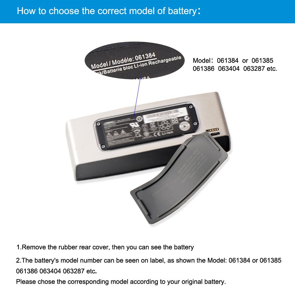 Original 2330mAh 17Wh Bose 088789 Akku