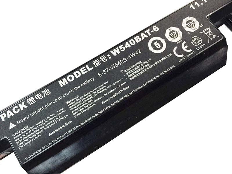 Original 4400mAh 48.84Wh 6 Zellen Clevo 6-87-W540S-4272 Akku