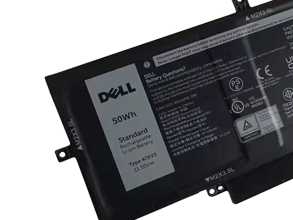 Original 4113mAh 50Wh 3 Zellen Dell 47XV3 Akku