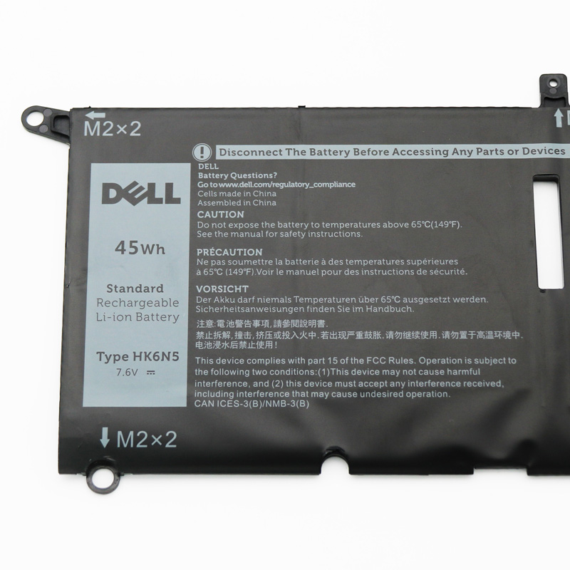 Original 5618mAh 45Wh 2 Zellen Dell HK6N5 Akku