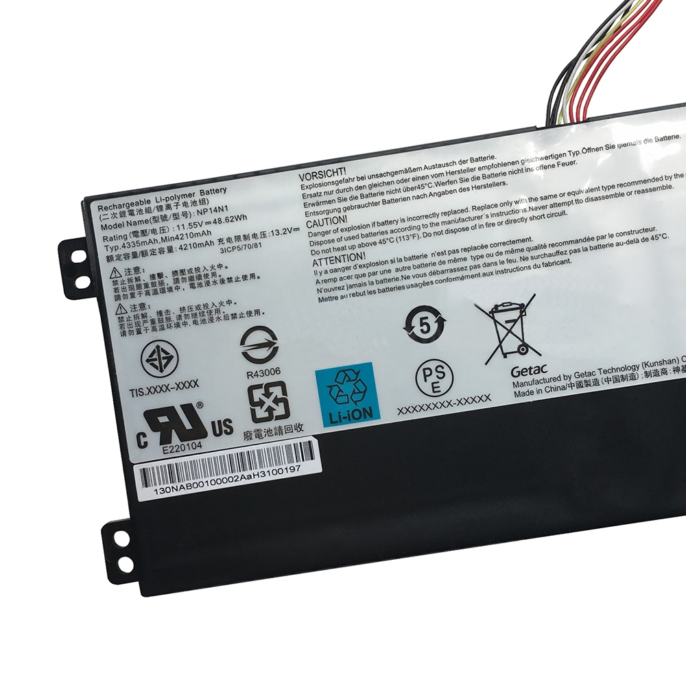 11.55V 4210mAh 48.62Wh 3-Zellen Nexstgo PRIMUS NX101(NP14N1) Akku