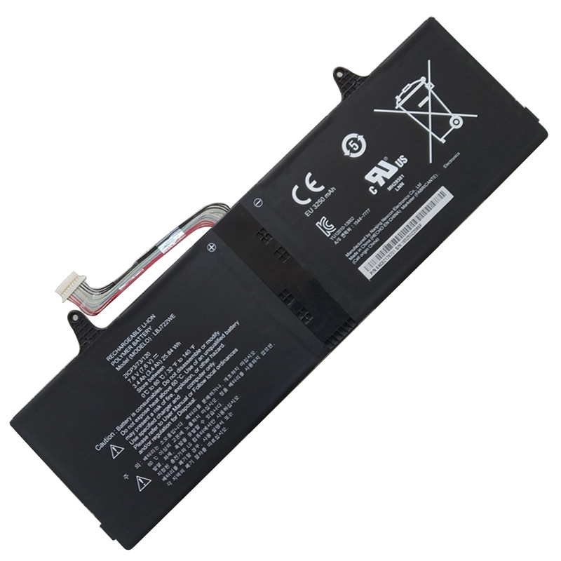 3400mAh 25.84Wh LG 15UD340-LX2FK Akku