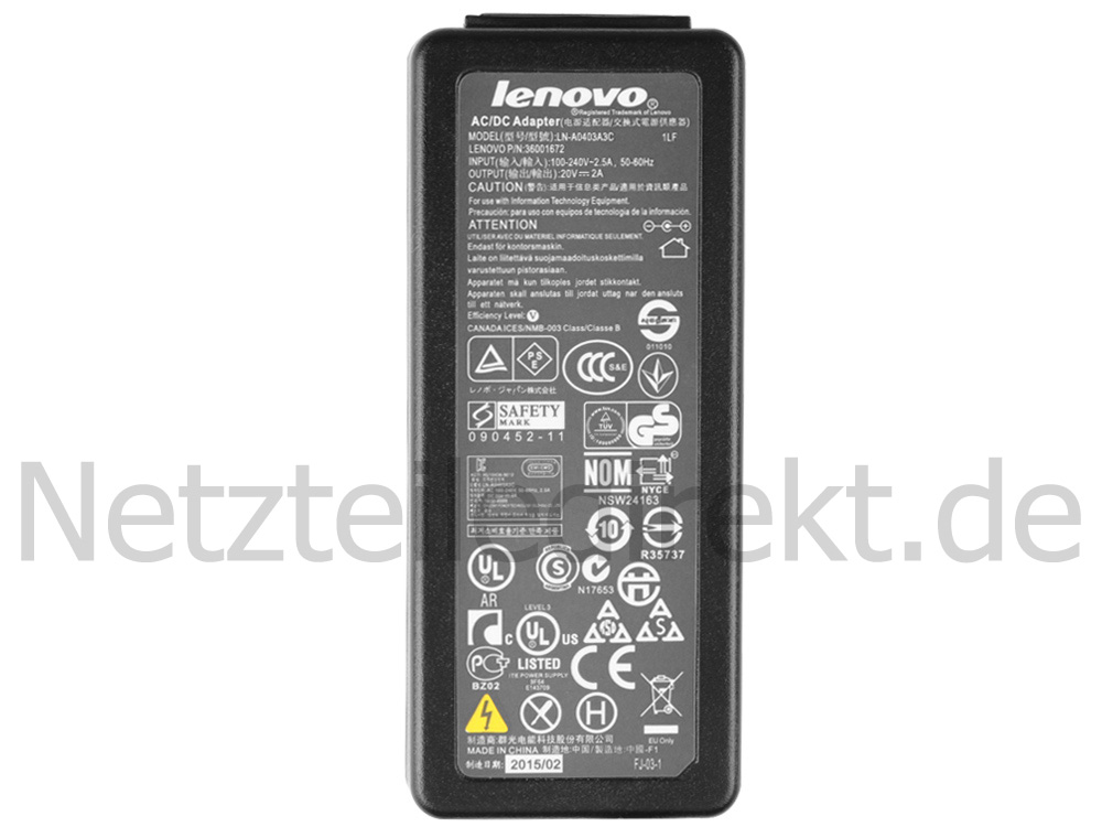 Netzteil Ladegerät Lenovo IdeaPad S310 S410 S415 40W