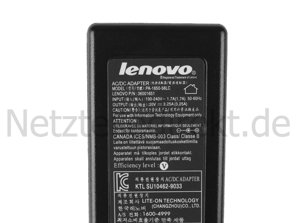 Original Netzteil Ladegerät Lenovo Ideapad Z470 1022-5LU