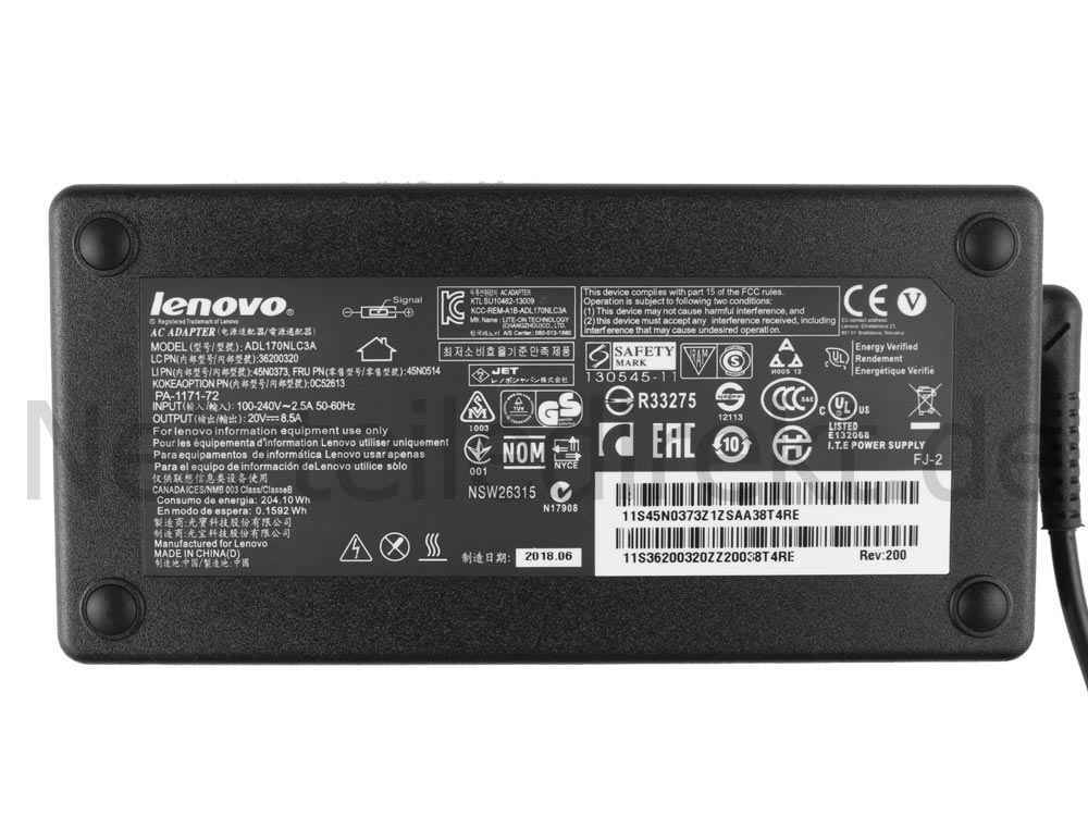 Original Netzteil Ladegerät Lenovo 36200317 170W