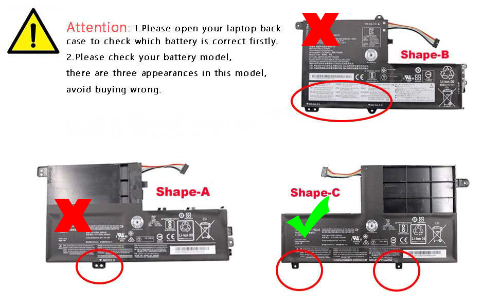 Lenovo S41-75 S4175 Akku 30Whr